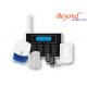 Dual Network GSM PSTN House Alarm System with touch keypad and wireless doorbell