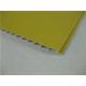 Yellow Laminated PVC Ceiling Panels , Heat Insulation PVC Roof Panels