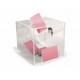 12.0 x 12.0 x 12.0Acrylic Ballot Box with Lock  Clear Square Suggestion Box