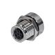 Front Mounting M8 Waterproof Connector Male 3pin Straight Panel Receptacle Connector