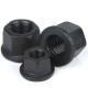 Black Oxide Coating Thickened Flange Hexagon Nuts For M10-M30 Mechanical Applications