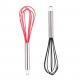 Manual Whisk 10 Inch 5 Line Thick Stainless Steel Handle Silicone Whisk Wholesale Baking Tools