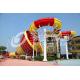 Fiberglass Commercial Adult Water Slide Exciting Games For Home Play , 16m Height