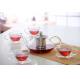 Double wall glass, Heat-resistant  glass teapot, borosilicate glass tea set, Espresso, Latte, Cappuccino cup