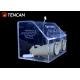 30mm Pump Vacuum Lab Transparent Glove Box 500mm Water Oxygen Removal