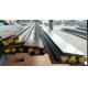 A75 Type Safety Steel Crane Rail For Overhead Crane , 75 mm Head Width 45 mm Web Thick