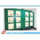 Green Painted Showcase Wood Display Cabinets For Mechanical Tools / 4200mm * 600mm *2400mm
