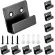 Supporting Fixed Hook Mounting Bracket Tile Display Wall Hanging Rack in Black Silver