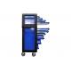 Removable Blue 27 Inch Premium Tool Chest 7 Metal Organizer Lockable Drawers