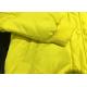 100% Polyester Yellow Young Hooded Bomber Jacket Warm Coats For Winter