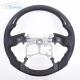Round Hilux Toyota Custom Steering Wheel Carbon Fiber Black Leather