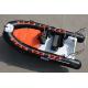 2023 new fiberglass hull rib boat 3.9m with removable fuel tank rib390BL