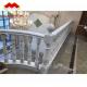 Step Mounted Flooring Onyx Marble and White Marble Balustrade Railing Handrail for Stair