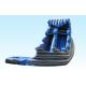 Monster Inflatable Big Water Slides For Kids , Water Inflatable Slide Blue And Gray Color