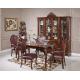 1380*1380*800mm Unique Luxury Wood Dining Room Sets Wooden Carved