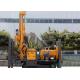 St 180 Meters Rubber Or Steel Crawler Pneumatic Drilling Rig For Water Well Borehole