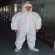 White Disposable Non Woven Coverall Type 3b 4b White Disposable Suits