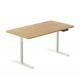 710mm Electric Height Adjustable Desk Wooden Grain Stand Small Computer for Home Office