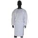White Disposable PPE Gowns Lightweight Coveralls Ties On Neck / Waist