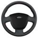 Customize Personalized Hand Sewn DIY Black Artificial Leather Steering Wheel Skin Cover for Lada Granta 2011-2016