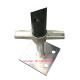 Scaffolding adjustable screw jack bases φ 34/35/38mm thickness：4/6mm base plate：150*150*8mm