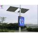 Advertising Media Roadside Pole LED Display Saving Time And Labor High Waterproof IP Level