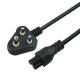 1.5mm C19  India 3 Prong Computer Power Cord South Africa Power Cable