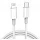 White PVC 20w Lightning Cable Fast Charging Iphone To Type C Adapter