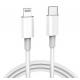 White PVC 20w Lightning Cable Fast Charging Iphone To Type C Adapter