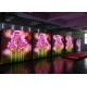 Good Heat Dissipation P4 Video Wall Rental With Rgb Led Lamps 256  * 128mm