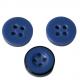 4 Holes Plastic Resin Buttons 11mm Bule Color With Black Rim Use For Sewing