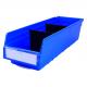 Plastic Shelf Bin Box Semi-Open Front Divisible for Customizable Tools Organization
