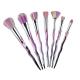 Fantastic Cosmetic Rainbow Makeup Brush Set 7pcs Bristles And Plastic Handle