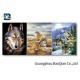 3D Effect Lenticular Flip Wolf / Eagle Pattern PP / PET Material Wall Poster