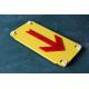 AC DC Solar Rubber Waterproof Reflective Traffic Signs Red LED Light