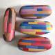 Hot selling glasses cases with striped design leather