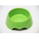 6.9''  Green color Plastic Pet Bowls Food Grade ABS  With Anti Skidding