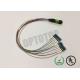 12 Core Fiber Optic Cable , LC / UPC MPO Patch Cord Single Mode 0.9mm Cable