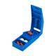 Blue PP Portable Pill Cutter For Small Large Pills Crusher Splitter With Dispenser