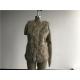 Natural Flax Womens Faux Fur Gilet , Collarless V Neck Coat TW74298