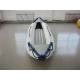 White PVC Fabric One Person Raft Inflatable Fishing Kayak With Aluminum Seat
