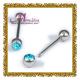 OEM / ODM tongue barbel / nipple ring body piercing jewellery with sliver ball BJ50