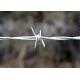 Hot Dip Galvanized Iron Barbed Wire Farm Boundary 12 X 14 Gauge 20kg / Roll