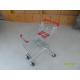 60L Supermarket Shopping Carts With 4 Inch PU Casters Used In Small Shop