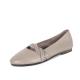 S125 2020 new spring and autumn handmade simple pure color leather women's shoes sweet temperament literary single shoes