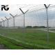 Green Coated Q235 Razor Barbed Wire Fence For Building Site Airport