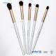 5PCS Shiny White ISO9001 Synthetic Hair Makeup Brush