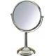 Round Lighted Stainless Steel Makeup Mirror led 1X~5X Customized
