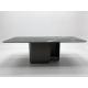 Rectangular Ceramic Marble Top Dining Table , Steel Base Dining Room Sets for home