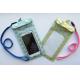 TUV 10.5cm Transparent Mobile Bag PVC , SGS Clear Cell Phone Pouch Non Toxic